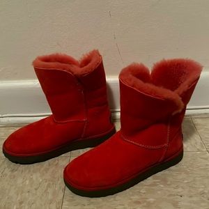 Red Ugg booties
